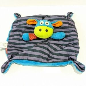 Gagou Tagou Purple Stripe Security Blanket Baby Lovey